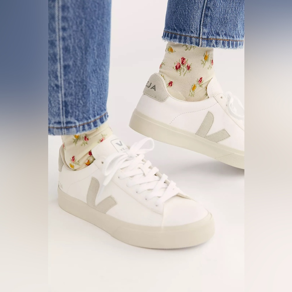 Veja White and Gray Women's Sneakers